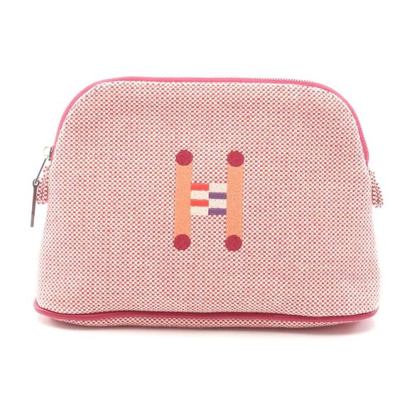 Hermes Bolide Pouch Canvas Leather - Picture 1 of 5